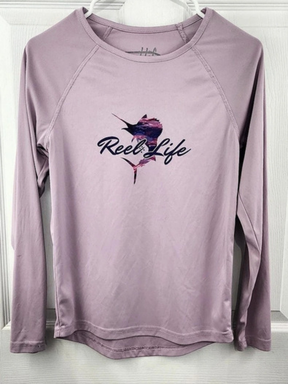 Reel Life Long Sleeve Top in Purple Size Medium